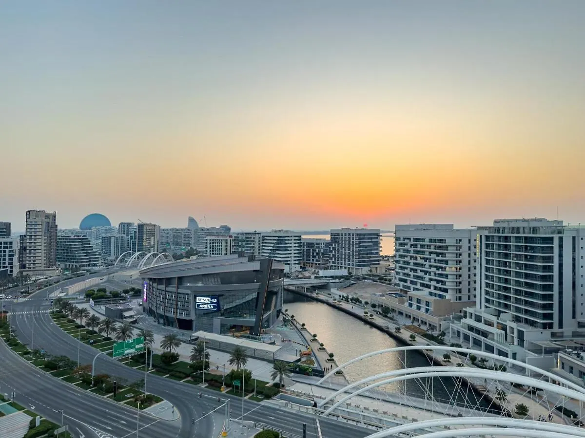 Designer'S Finishing - Rooftop Pools - Modern Oasis - Family Heaven - Full Canal Views - Sunset Raha Views - 2 Min Walk From Space42 Arena Abu Dhabi Förenade Arabemiraten