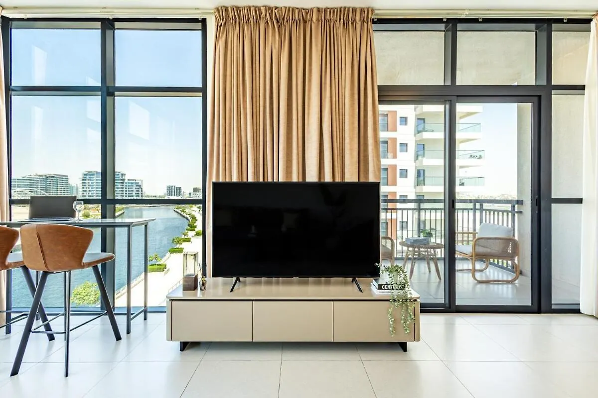 Lägenhet Designer'S Finishing - Rooftop Pools - Modern Oasis - Family Heaven - Full Canal Views - Sunset Raha Views - 2 Min Walk From Space42 Arena Abu Dhabi